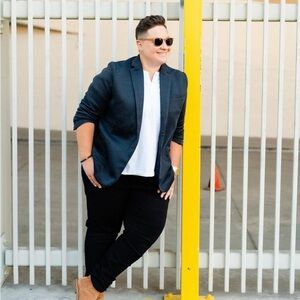 Black Dapper Boi Blazer 3X NWT